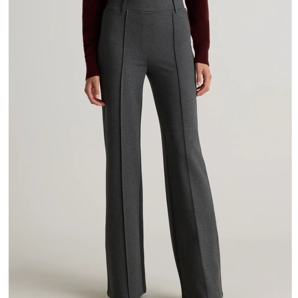 NWOT Quince Charcoal Flare Pants